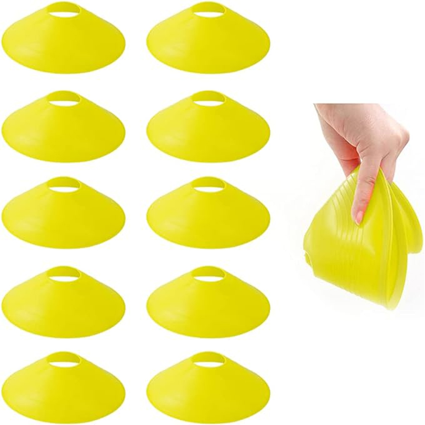 Yellow Sports Speed Agility Training Set Agility Ladder Hurdles Set Equipped with 10 Disc Cones - Image 3