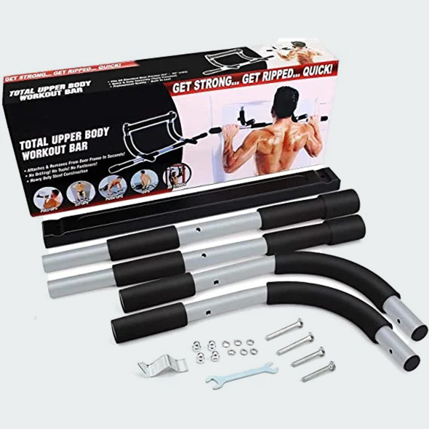 Doorway Pull Up Bar, Strength Training Pull-up Door Frame Bars, Total Upper Body Workout Bar for Doorway with Foam Grips, Chin Up Bar without Screws, Fitness Exercise for Home - Image 2