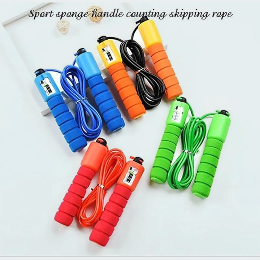 Jump Rope Jumping Rope 2.4m Adjustable Fast Counting Jump Rope Exercise Equipment With A Counter Jump Ropes For Fitness For Women - Image 2