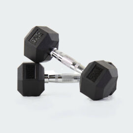 Pair Of 5Kg Gym Weight Dumbbells - Black