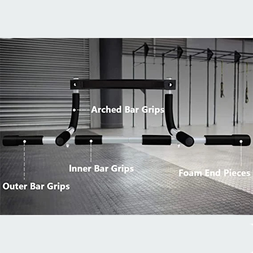 Doorway Pull Up Bar, Strength Training Pull-up Door Frame Bars, Total Upper Body Workout Bar for Doorway with Foam Grips, Chin Up Bar without Screws, Fitness Exercise for Home - Image 7