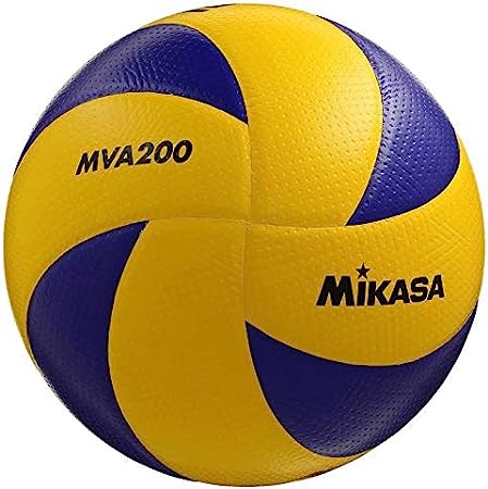 MIKASA MVA200 VOLLEYBALL - YELLOW BLUE - Official FIVB Game Ball Size 5