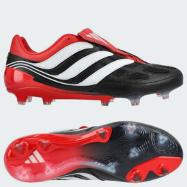 Adidas Predator Precision FG – Core Black/Footwear White/Collegiate Red
