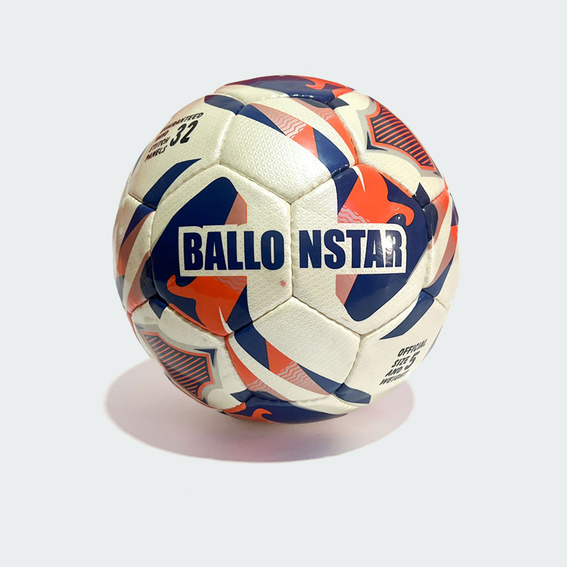 Ballonstar Official Football – Blue, Orange & White, Size 5