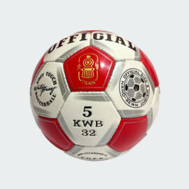 Official Red and White Hand-Sewn Soccer Ball, Size 5