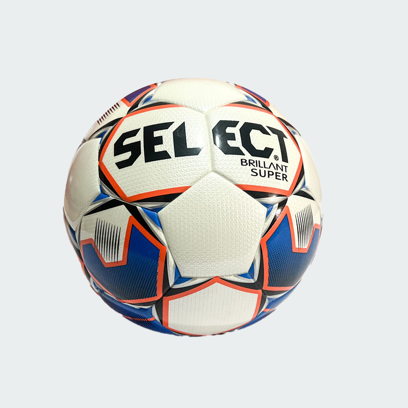 Select Brillant Super White and Blue Soccer Ball