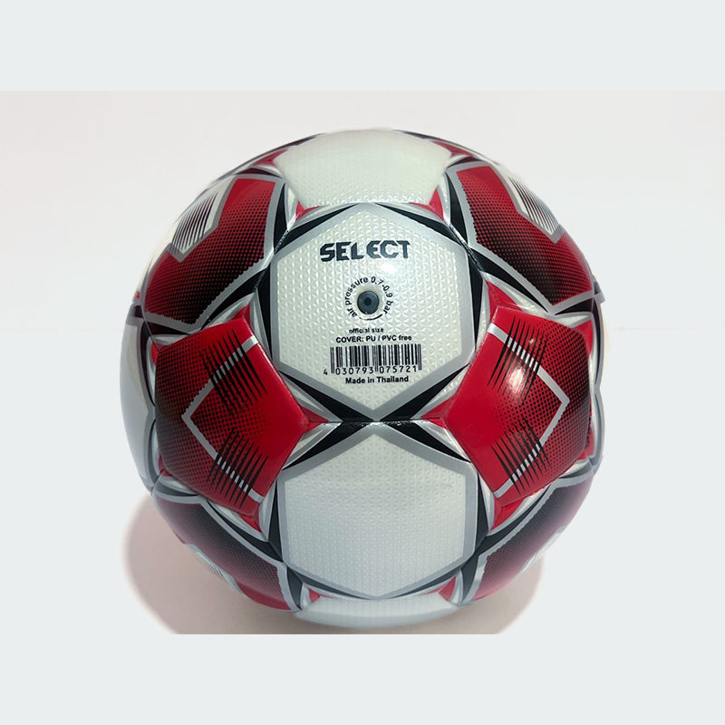 Select Brillant Super White and Red Soccer Ball - Image 2