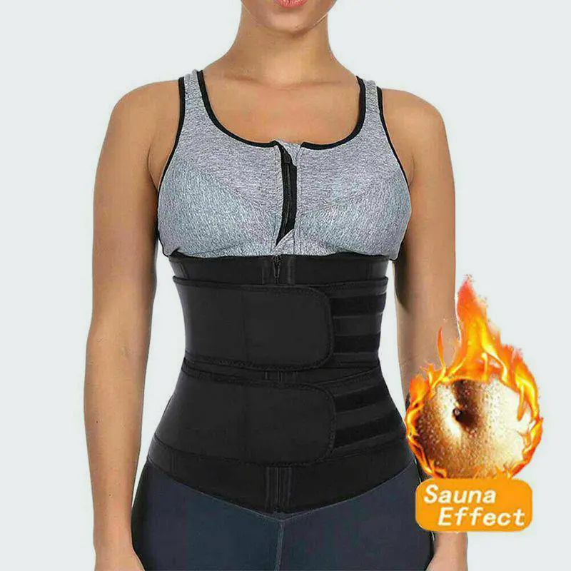 Women's Sauna Waist Trainer Belt - Adjustable Compression for Slimming & Support - Image 3