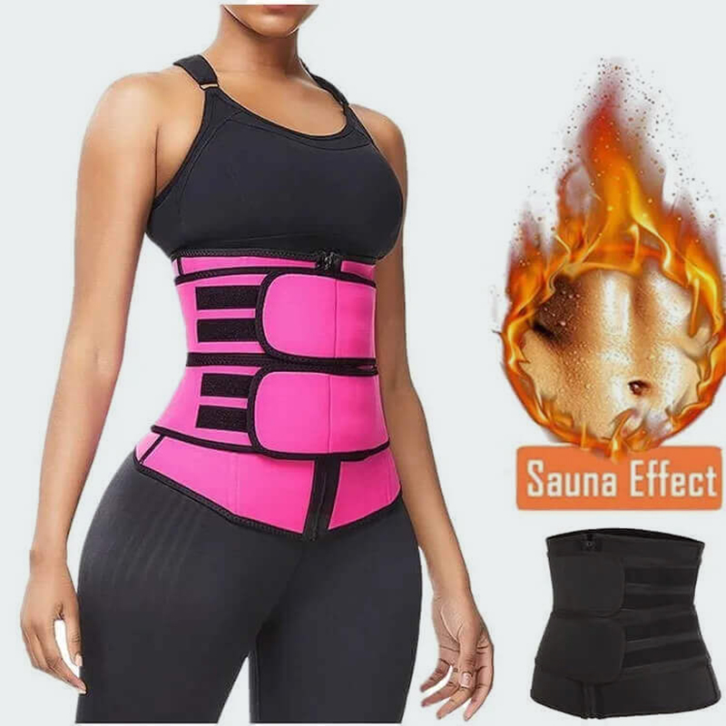 Women's Sauna Waist Trainer Belt - Adjustable Compression for Slimming & Support