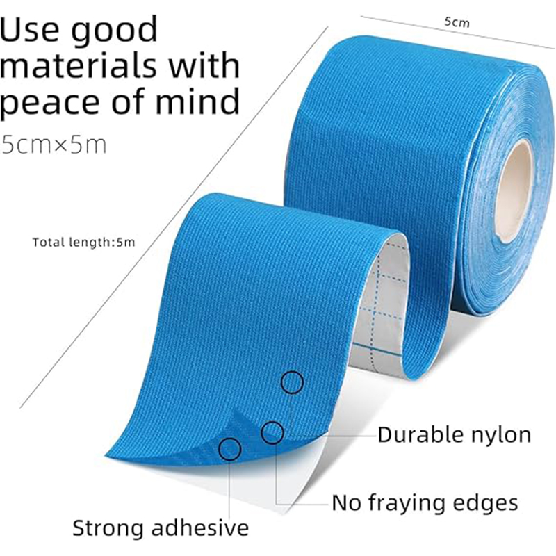 Premium Kinesiology Tape for Sport & Therapy - Blue - Image 2