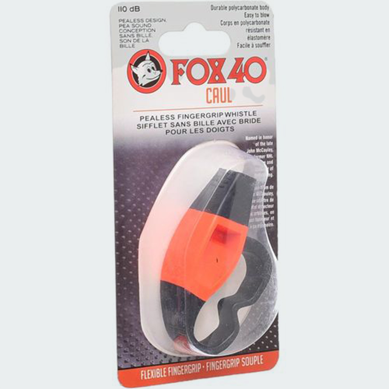 Professional Sports Referee Whistle with Grip Handle - Orange and Black - Image 5