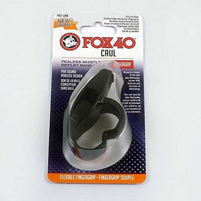 Professional Sports Referee Whistle with Grip Handle - Orange and Black - Image 4