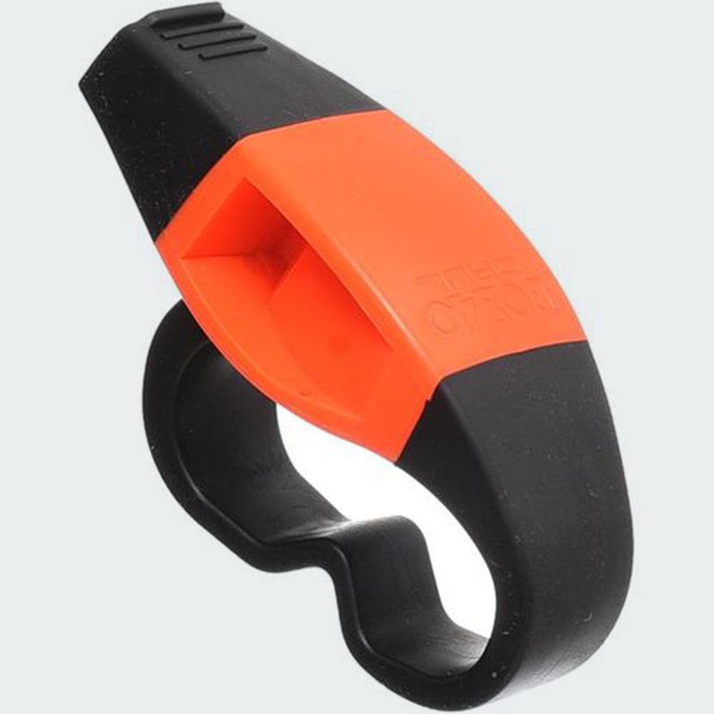 Professional Sports Referee Whistle with Grip Handle - Orange and Black - Image 3