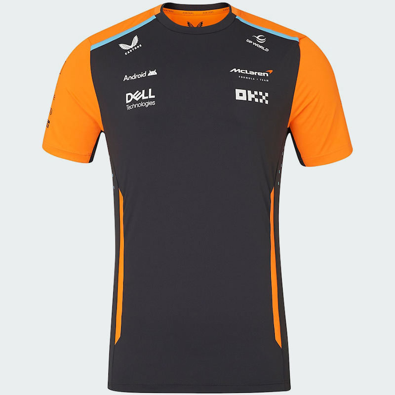 McLaren Formula 1 Team T-Shirt - Papaya & Black Edition - Image 2