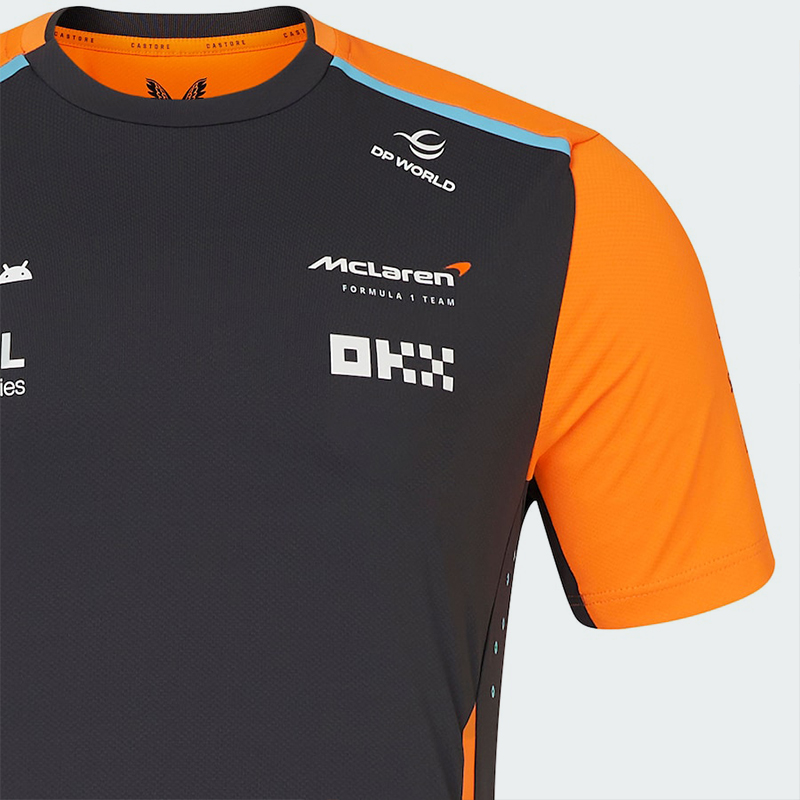 McLaren Formula 1 Team T-Shirt - Papaya & Black Edition - Image 5