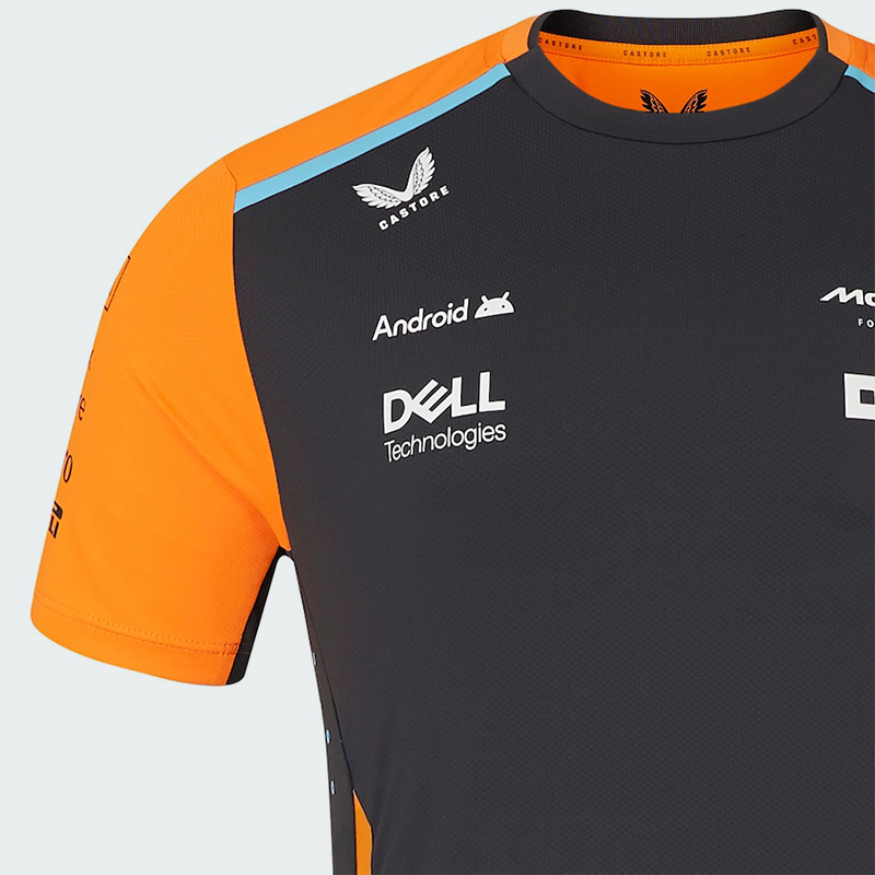 McLaren Formula 1 Team T-Shirt - Papaya & Black Edition - Image 4