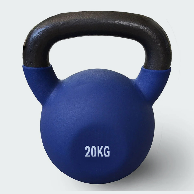 20KG Blue Vinyl Coated Cast Iron Kettlebell – Strength & Functional Training