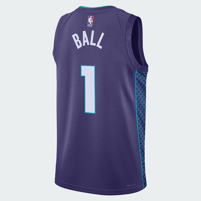 LaMelo Ball Purple Charlotte Hornets Player Jersey - Statement Edition - Image 2