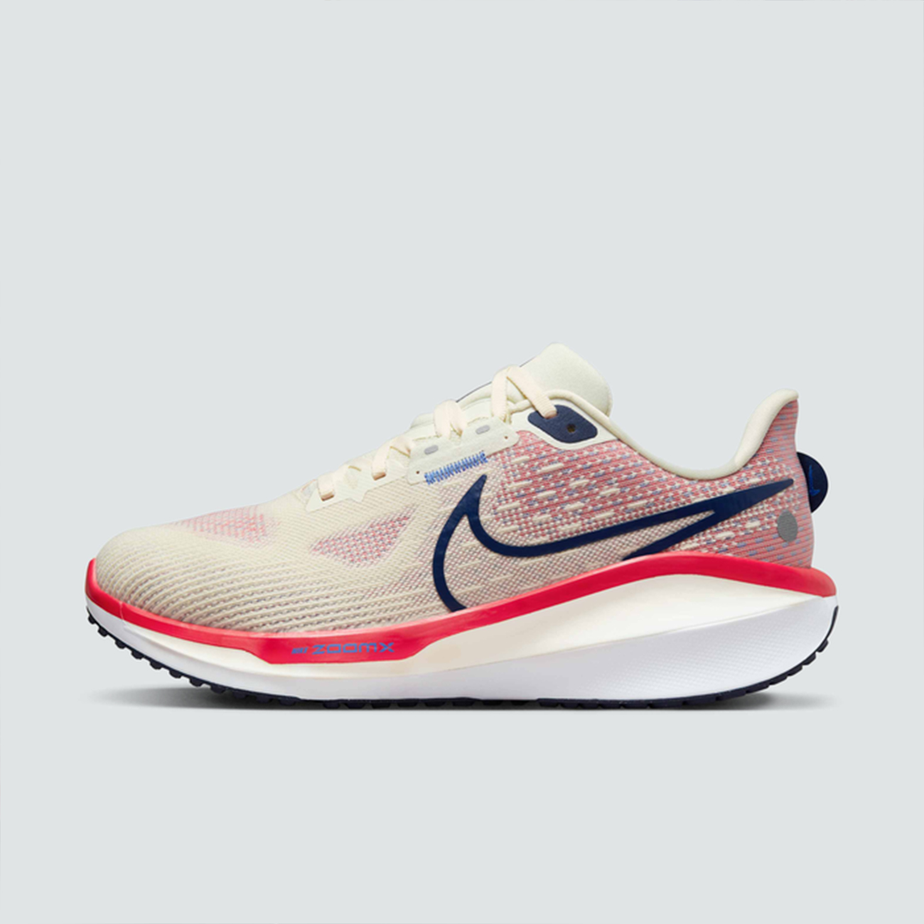 Nike Vomero 17 Running Shoes – Sea Glass/University Red/Blue